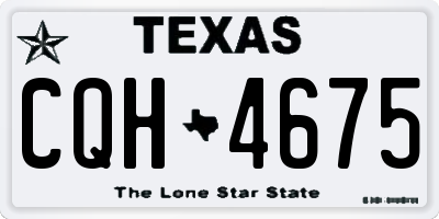 TX license plate CQH4675