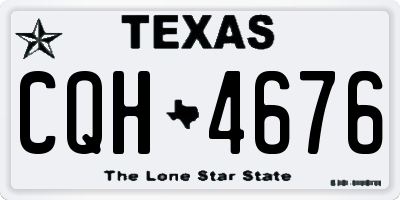 TX license plate CQH4676