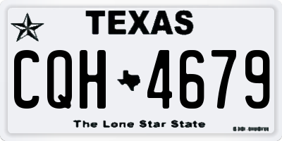 TX license plate CQH4679