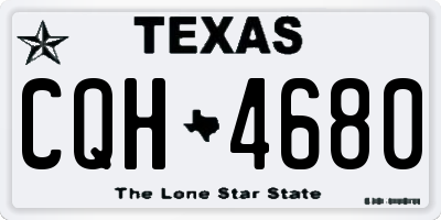 TX license plate CQH4680
