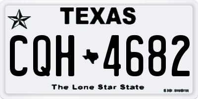 TX license plate CQH4682