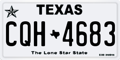 TX license plate CQH4683