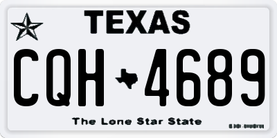 TX license plate CQH4689