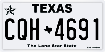 TX license plate CQH4691