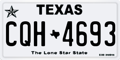 TX license plate CQH4693