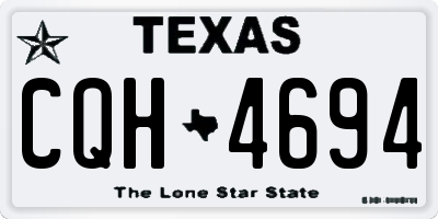 TX license plate CQH4694