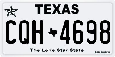 TX license plate CQH4698