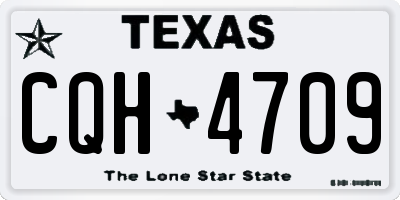 TX license plate CQH4709