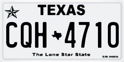TX license plate CQH4710