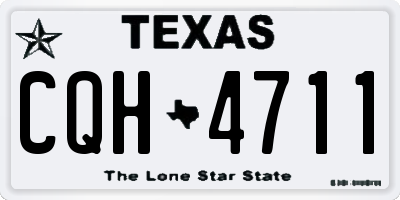 TX license plate CQH4711
