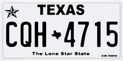 TX license plate CQH4715