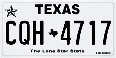 TX license plate CQH4717