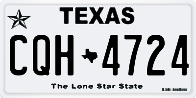 TX license plate CQH4724