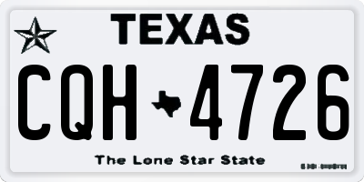 TX license plate CQH4726