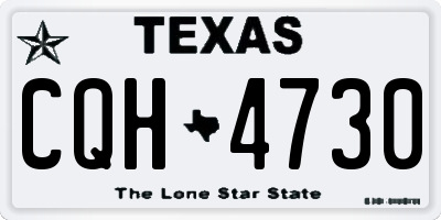 TX license plate CQH4730