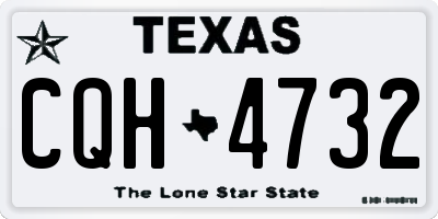 TX license plate CQH4732
