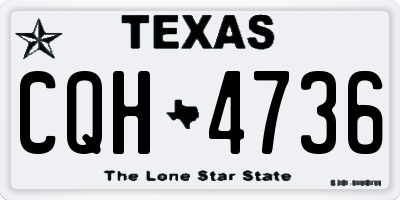 TX license plate CQH4736