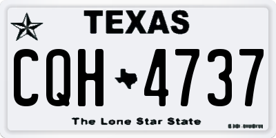 TX license plate CQH4737