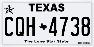 TX license plate CQH4738