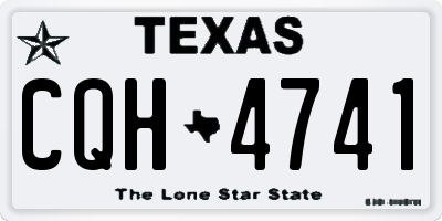TX license plate CQH4741