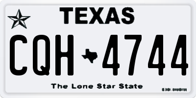 TX license plate CQH4744
