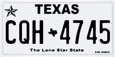 TX license plate CQH4745