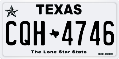 TX license plate CQH4746