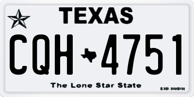 TX license plate CQH4751