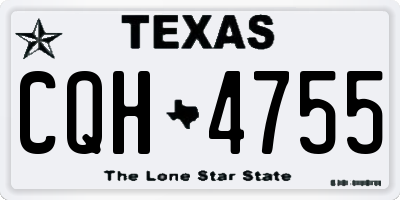 TX license plate CQH4755