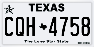 TX license plate CQH4758