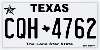 TX license plate CQH4762