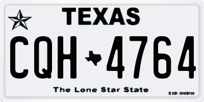 TX license plate CQH4764