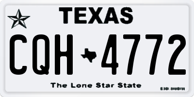 TX license plate CQH4772