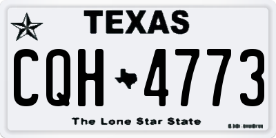 TX license plate CQH4773