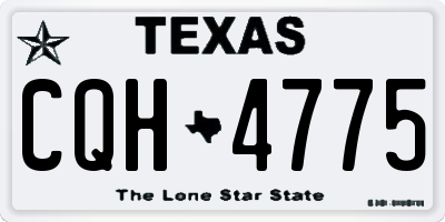 TX license plate CQH4775