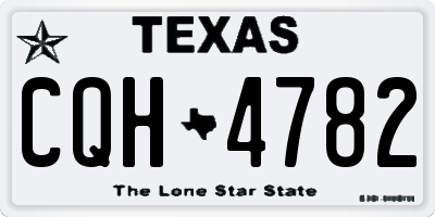 TX license plate CQH4782