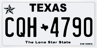 TX license plate CQH4790