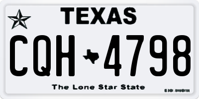 TX license plate CQH4798