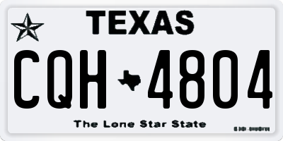 TX license plate CQH4804