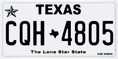 TX license plate CQH4805
