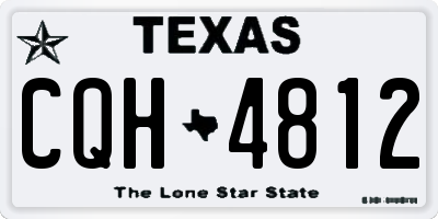 TX license plate CQH4812