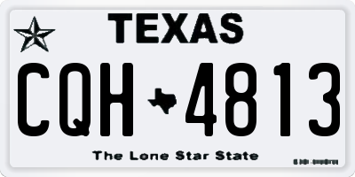 TX license plate CQH4813