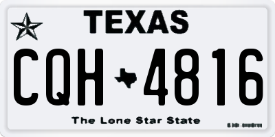 TX license plate CQH4816