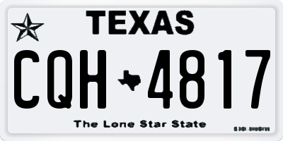 TX license plate CQH4817