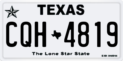 TX license plate CQH4819