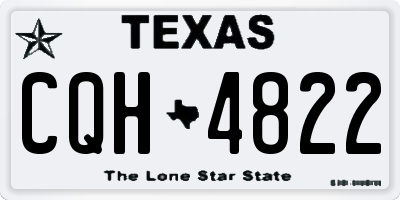 TX license plate CQH4822
