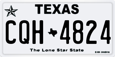TX license plate CQH4824