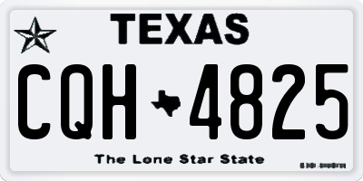 TX license plate CQH4825