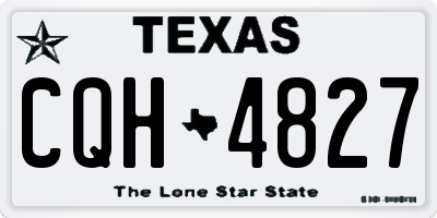 TX license plate CQH4827