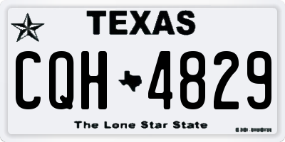 TX license plate CQH4829